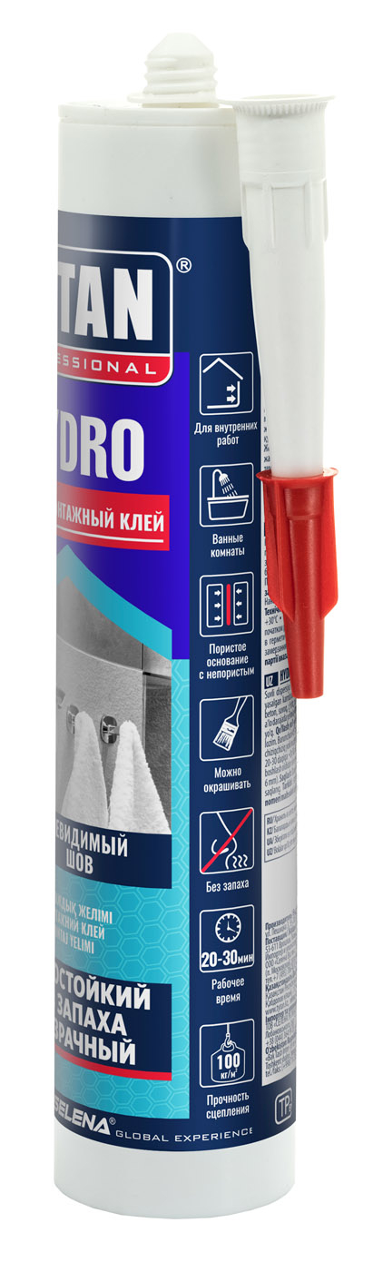 Клей акрилатный Tytan Professional Hydro Fix 310 мл, прозрачный