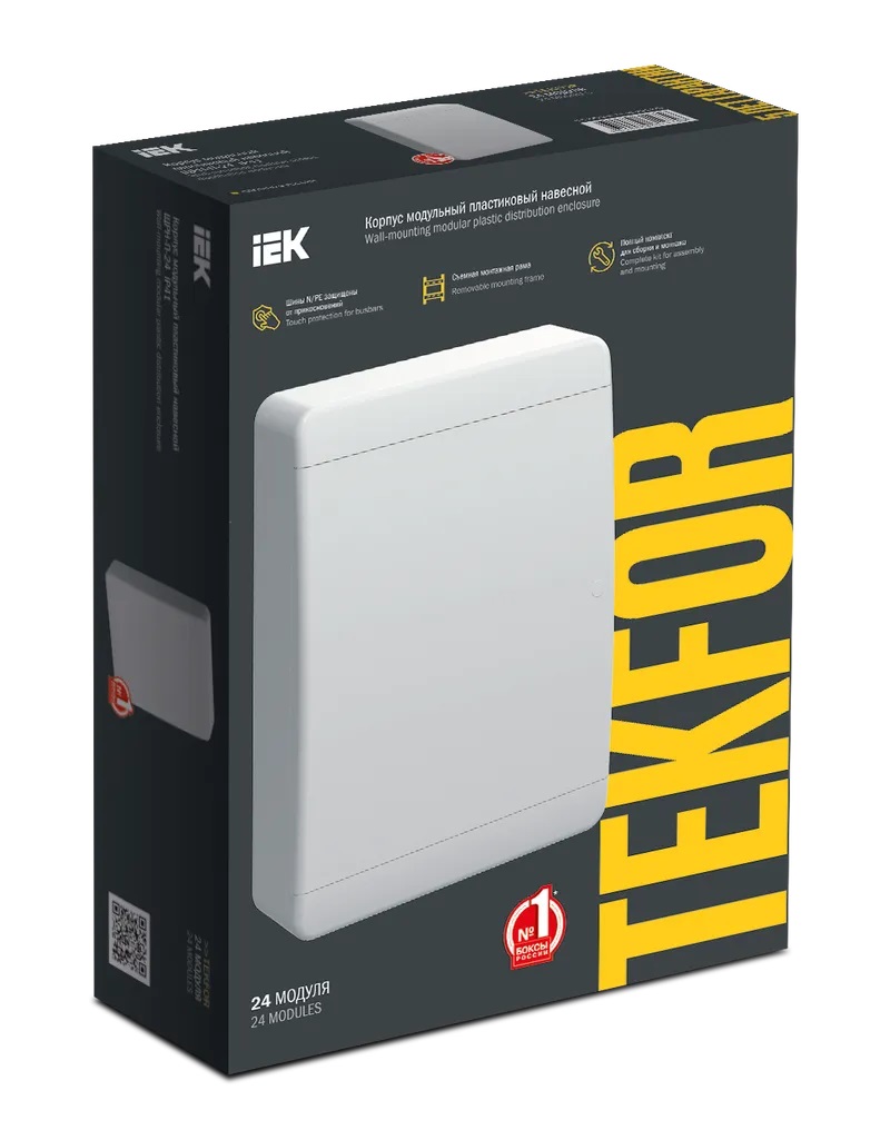 Корпус пластиковый IEK TEKFOR ЩРН-П-24 IP41 белая дверь