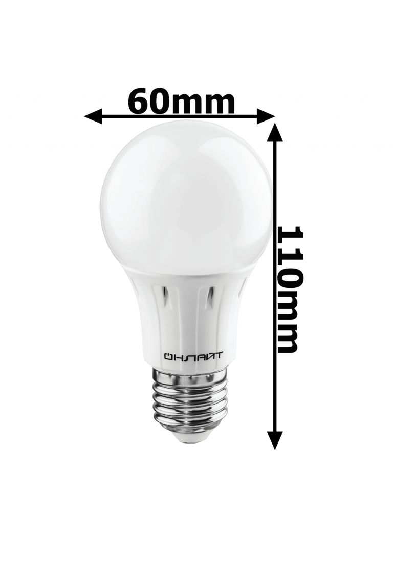 Лампа светодиодная Онлайт 71 647 OLL-A60-7-230-2.7K-E27