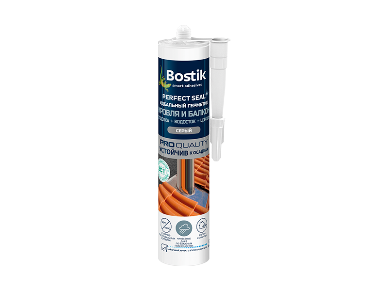 Герметик Кровля и Балкон Bostik Perfect Seal серый 290мл