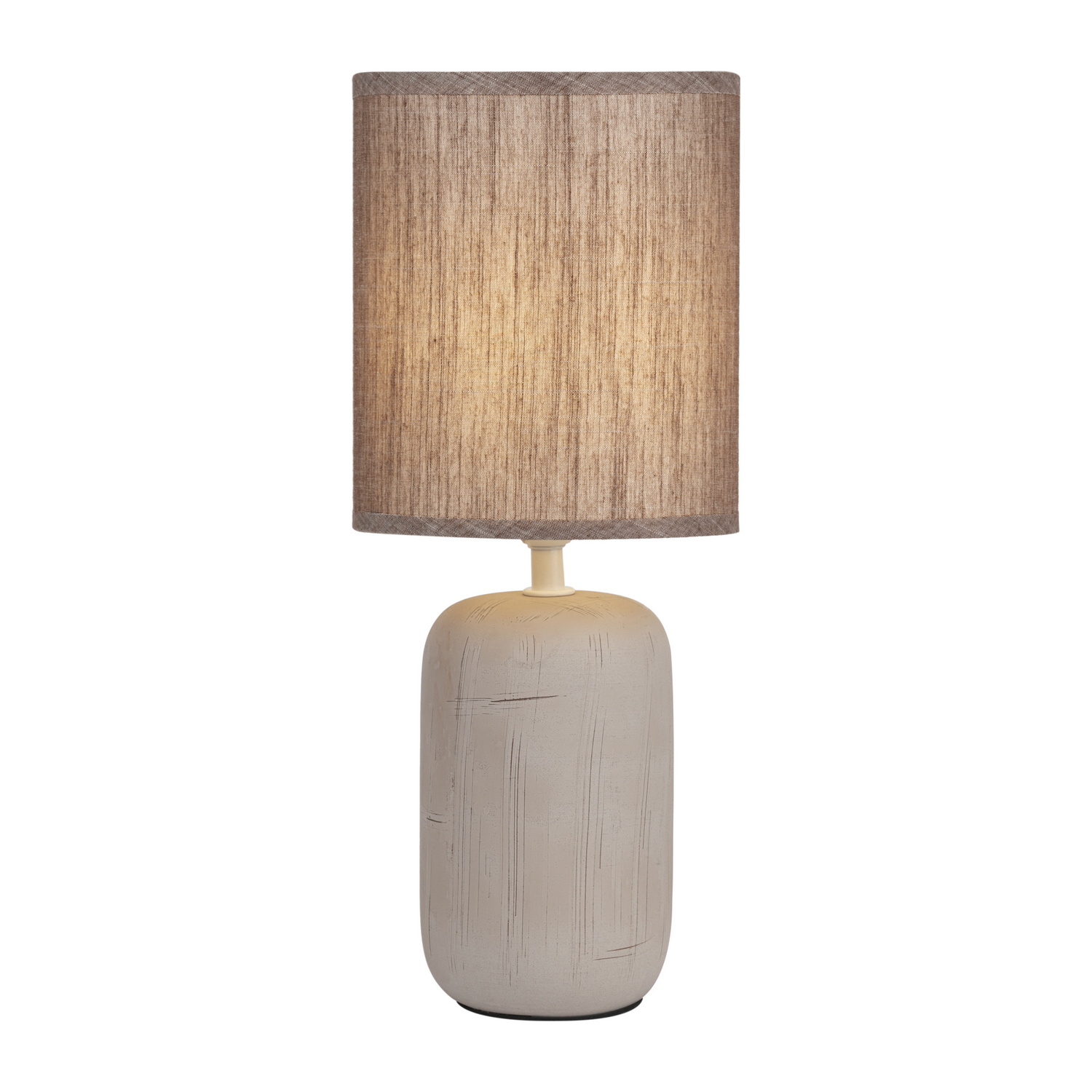 Лампа настольная Rivoli Ramona 7039-501 1хЕ14 40 Вт керамика коричневая с абажуром