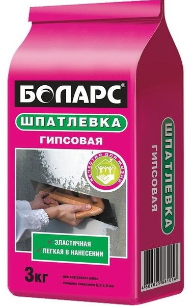 Шпатлевка гипсовая Боларс, 3 кг