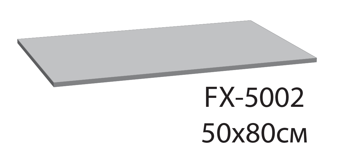 Коврик для ванной 1-ый графит (50*80 см) FX-5002V "LINK"