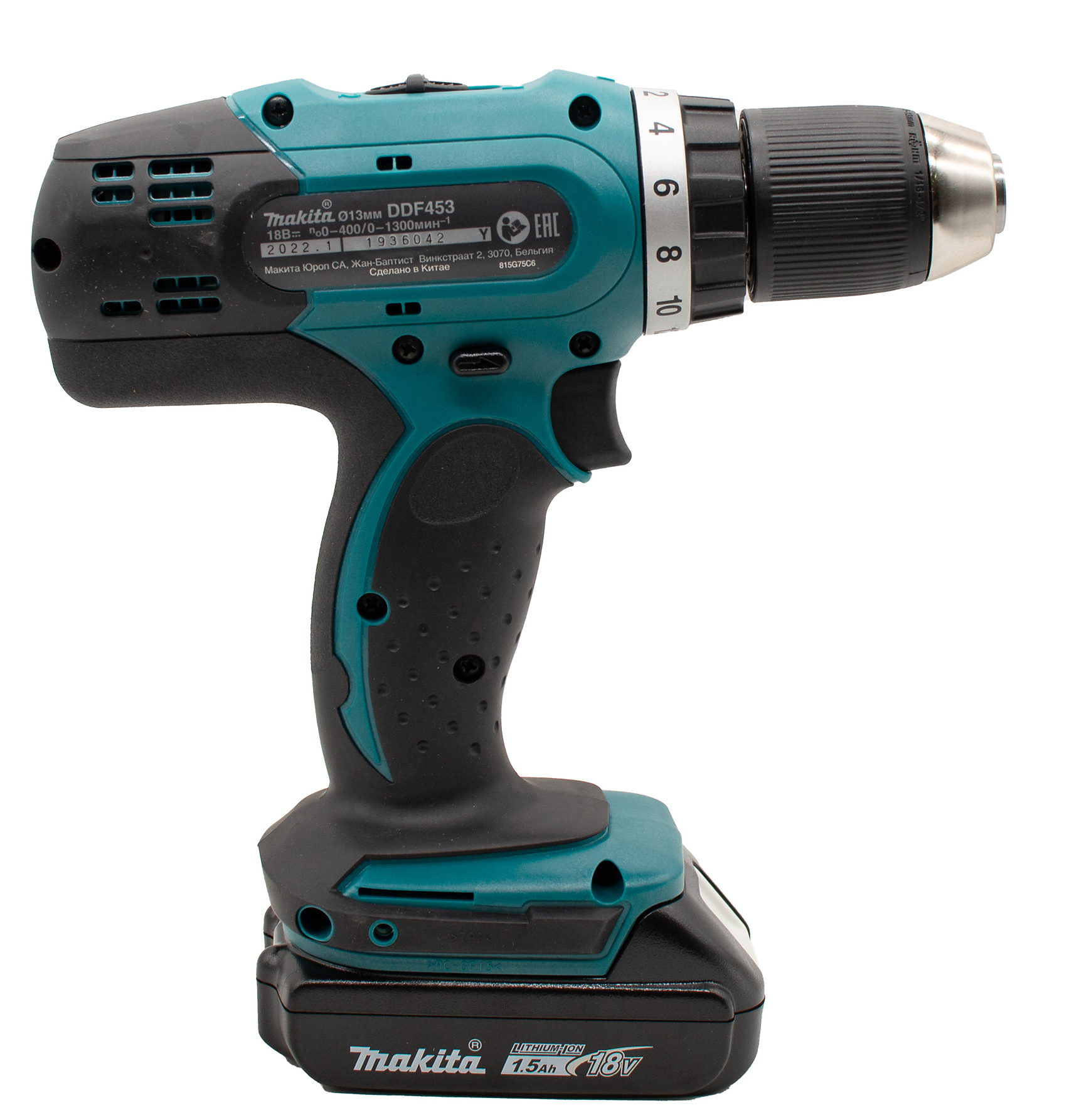 Дрель акк. Makita DDF453SYX5 18 В, 13мм, 2скор, 1х1,5Aч