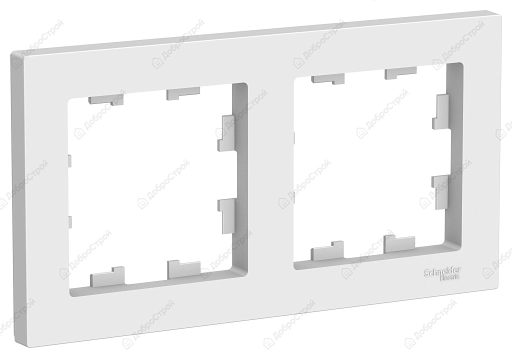 Рамка ATLASDESIGN 2-постовая, универсальная, белый