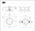 Светильник IEK 4107 встраиваемый  поворотный  GU10  белый/хром