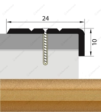 Угол 24*10  0,9  золото