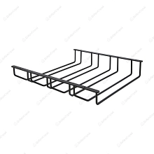 Держатель бокалов 4-х рядный, черный матовый