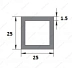 Труба квадратная 25*25*1,5 ТКв 04.1000.501л