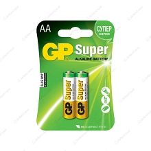 Батарейка алкалиновая GP Super Alkaline 15А АA - 2 шт. на блистере