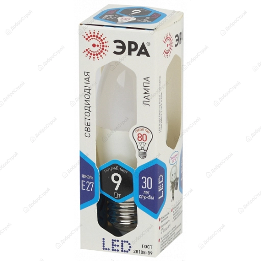 Лампа ЭРА LED B35-9W-840-E27, 4000К (холодный свет)