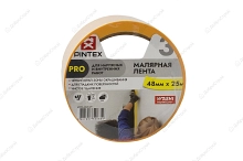 Малярная лента PINTEX Pro WASHI желтая 48мм*25м